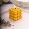 Gold 2 Metallic 2" Bubble Cube Flameless LED Candles Centerpieces Party Events